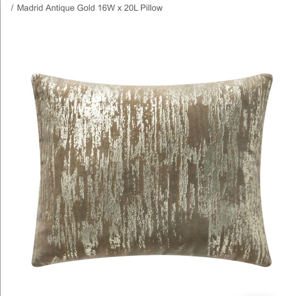 Madrid Antique Gold Throw Pillows